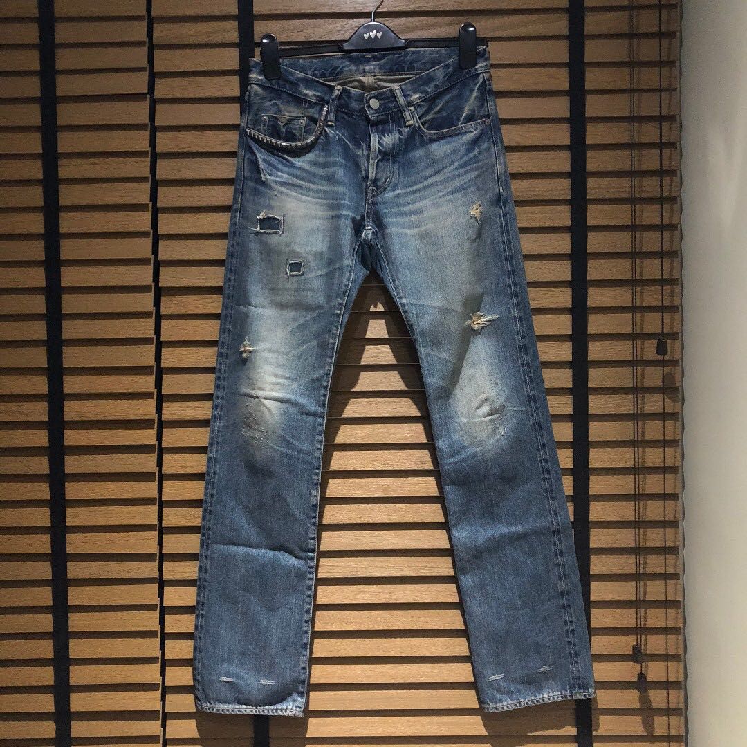 Hysteric Glamour Ripped Jeans, Men's Fashion, Bottoms, Jeans on Carousell