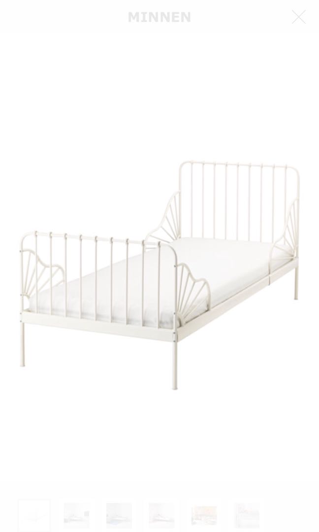 Ikea Kids Minnen Extendable Bed With Mattress Furniture Beds Mattresses On Carousell