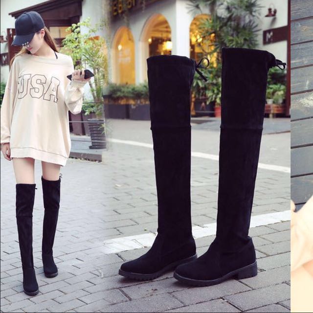 high knee winter boots