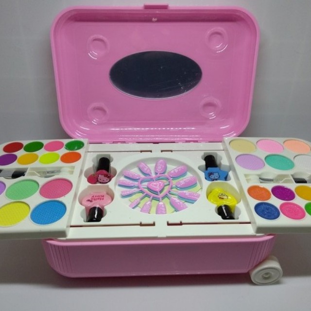 Mainan Dandan Alat Make Up Anak Hello Kitty The Nail Art