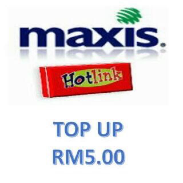 Maxis Hotlink Top Up Rm5 Mobile Phones Tablets Others On Carousell