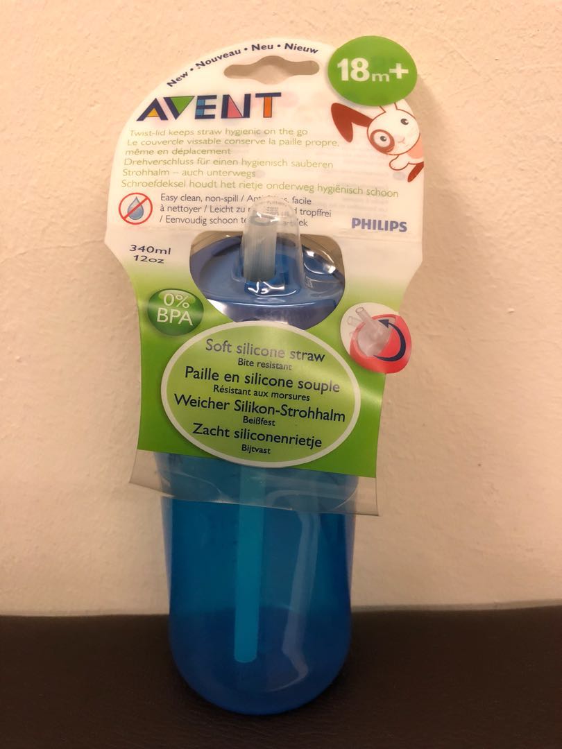 philips avent water bottle straw