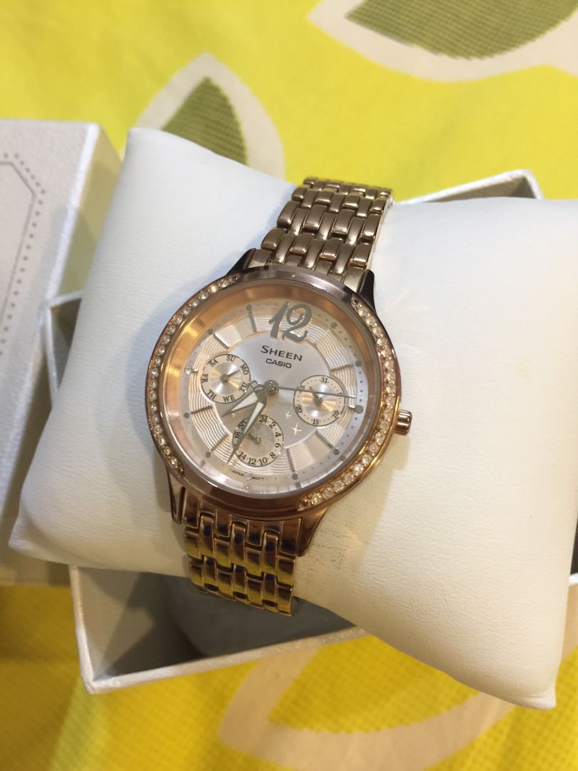sheen rose gold watch