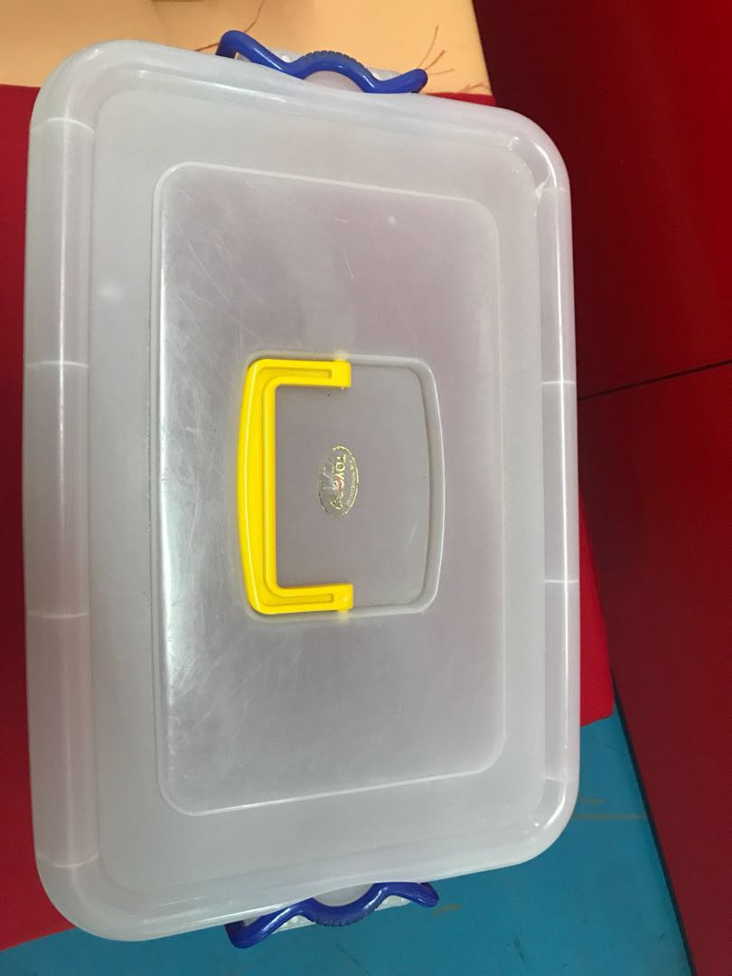 Used storage box (40cm x 30cm x 25cm), Furniture & Home Living, Home Improvement & Organisation