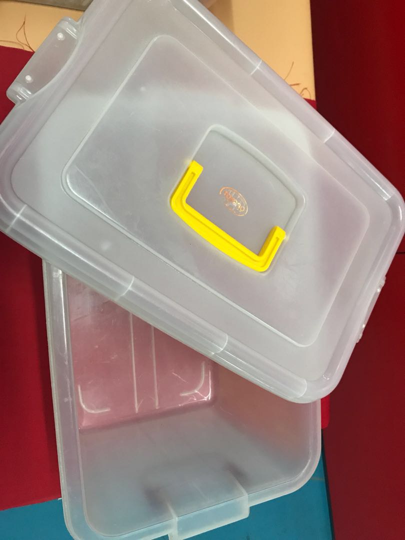 Used storage box (40cm x 30cm x 25cm), Furniture & Home Living, Home Improvement & Organisation