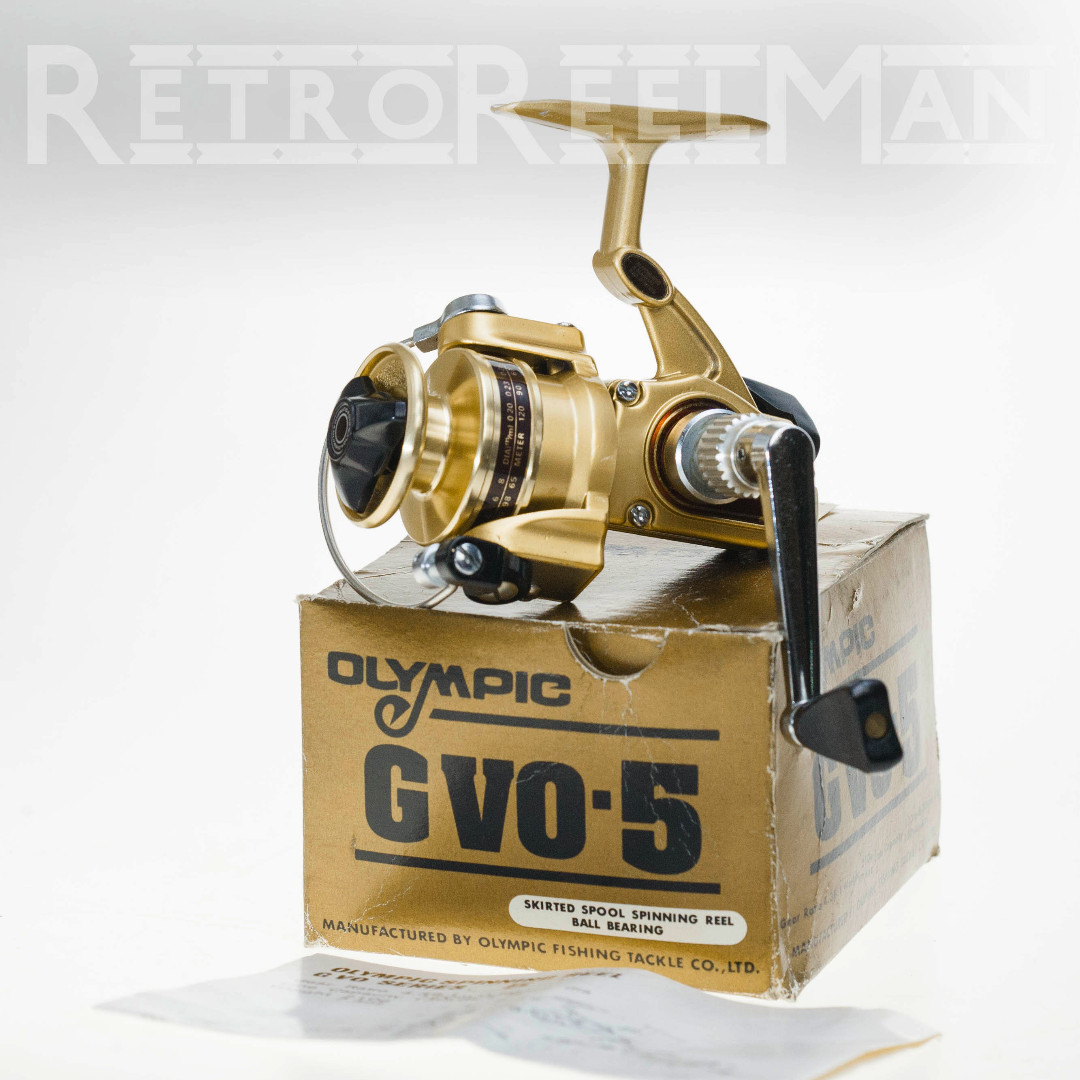 Vintage 1980's Olympic GVO-5 Ultra-lite Fishing Reel Made in JAPAN