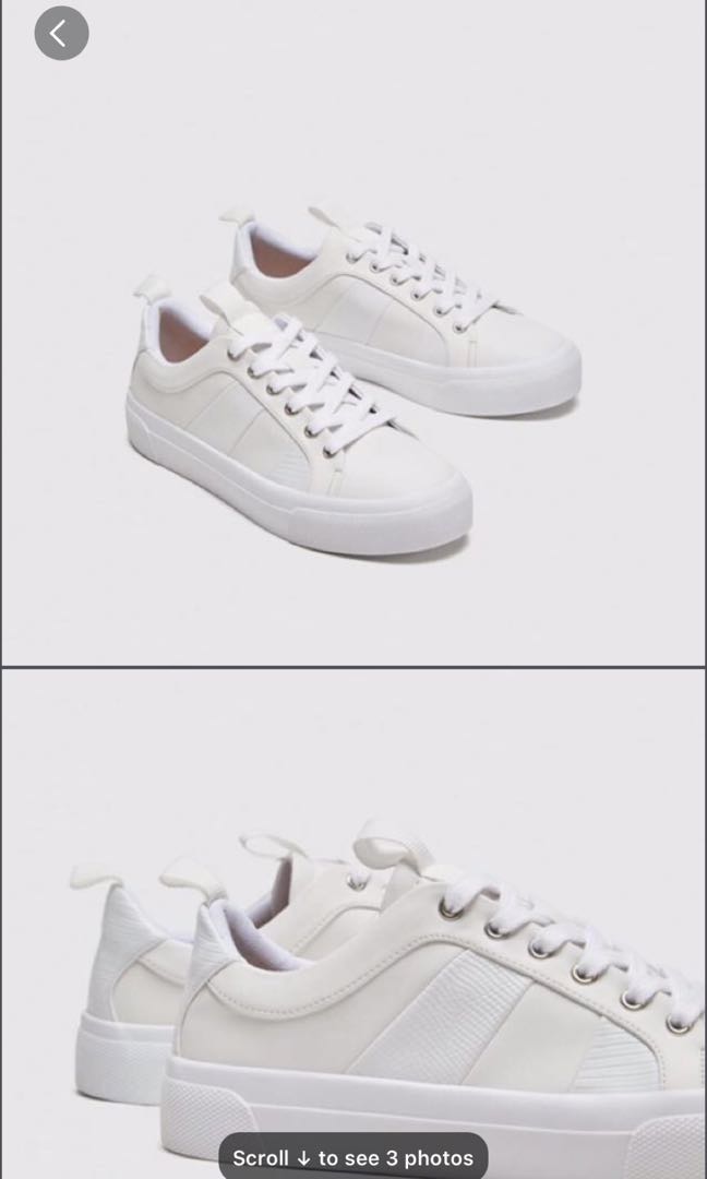 zara white sneakers womens