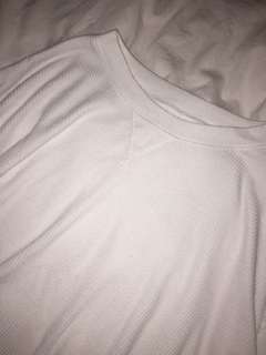 White long sleeve top