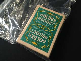 Golden Nugget casino green playing cards super rare 超珍貴撲克啤牌