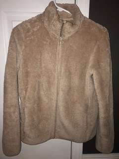 UNIQLO fleece beige sweater