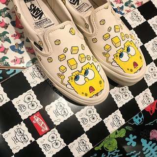 vans vault spongebob slip on