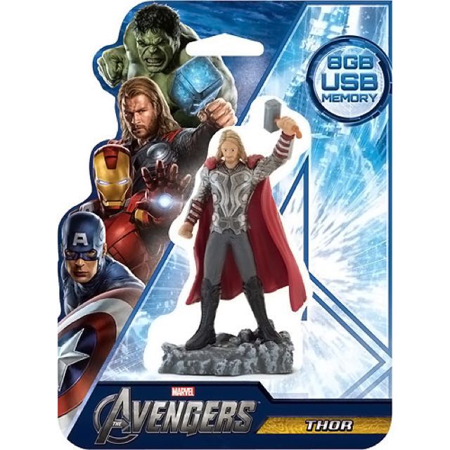 Avengers USB (Category: Cables & Adaptors) located in Singapore. Submitted by 128sales (Listing ID 56734621, Image 3). Description: Avengers super heroes - Thor 8GB USB flash drive Brand new in box.