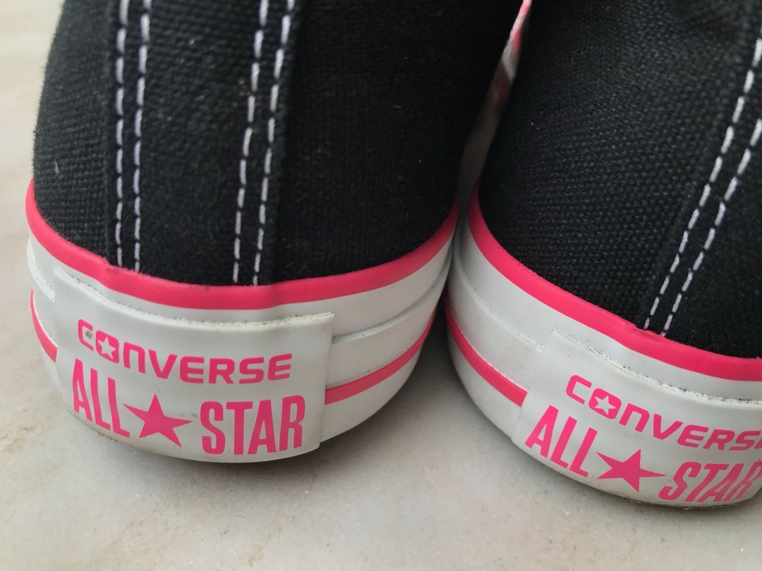 hot pink converse high tops
