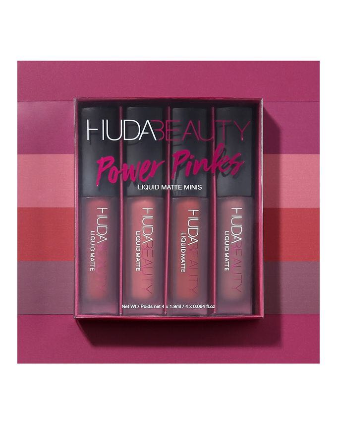 Huda Beauty Liquid Matte Minis Power Pinks, Beauty & Personal Care ...
