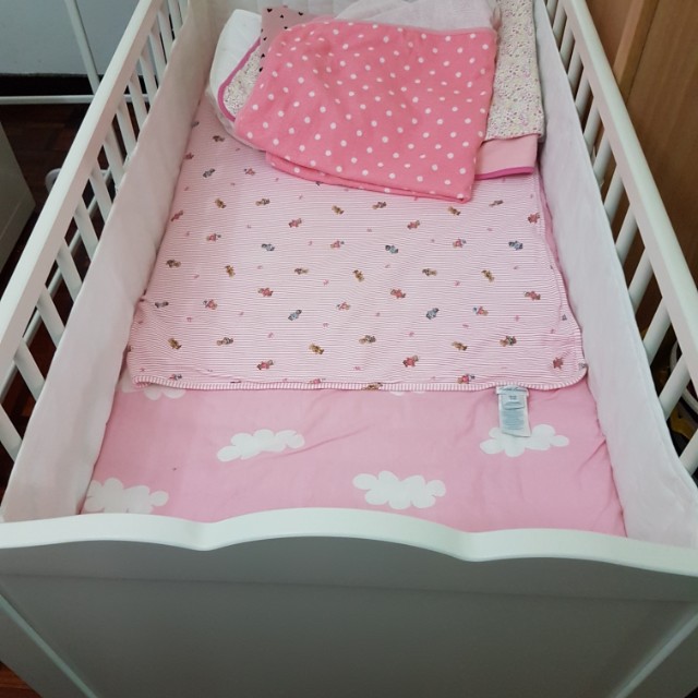 Ikea Hensvik Baby Cot, Babies & Kids, Baby Nursery & Kids Furniture, Cots & Cribs on Carousell