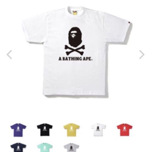 bape crossbone tee