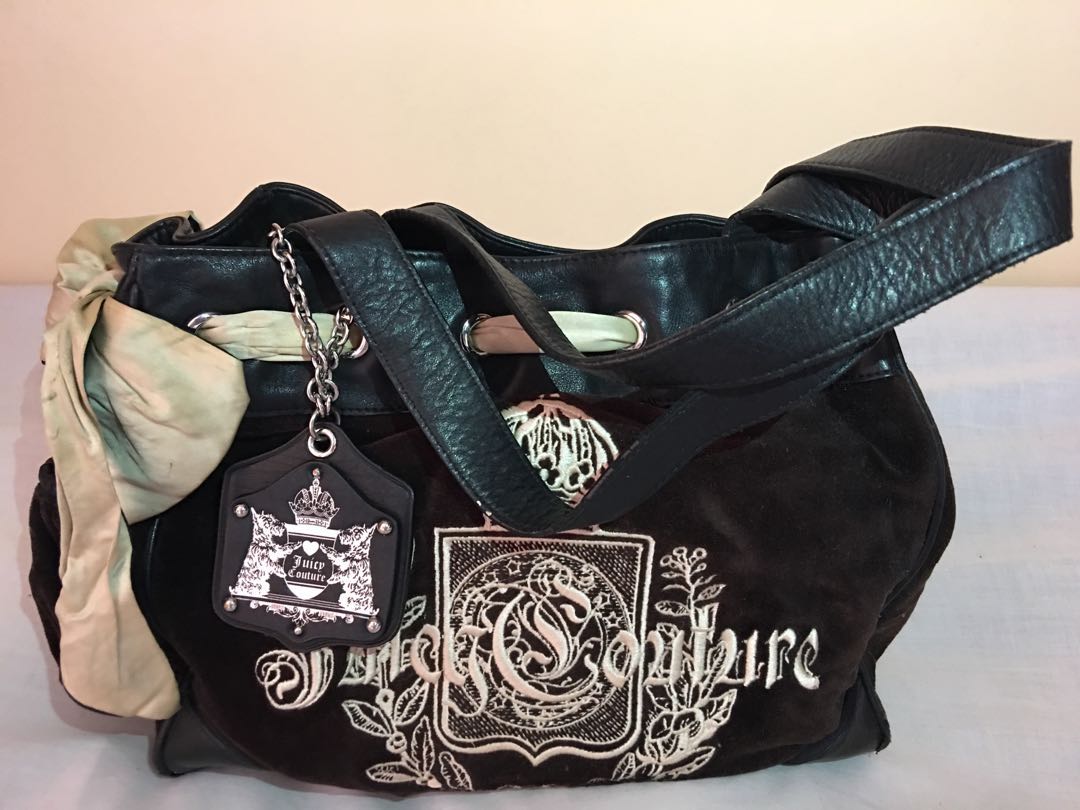 juicy couture daydreamer velour bag