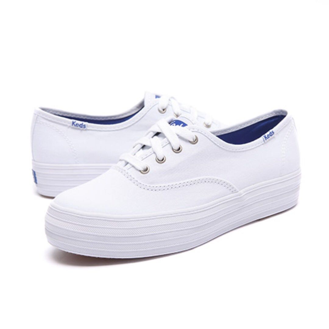Keds triple seasonal solids white hot sale