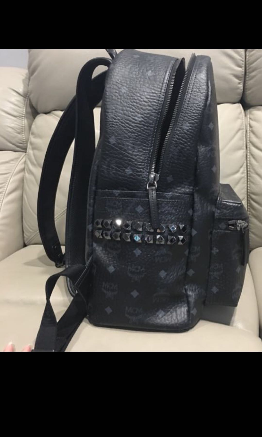 Mcm backpack black medium top