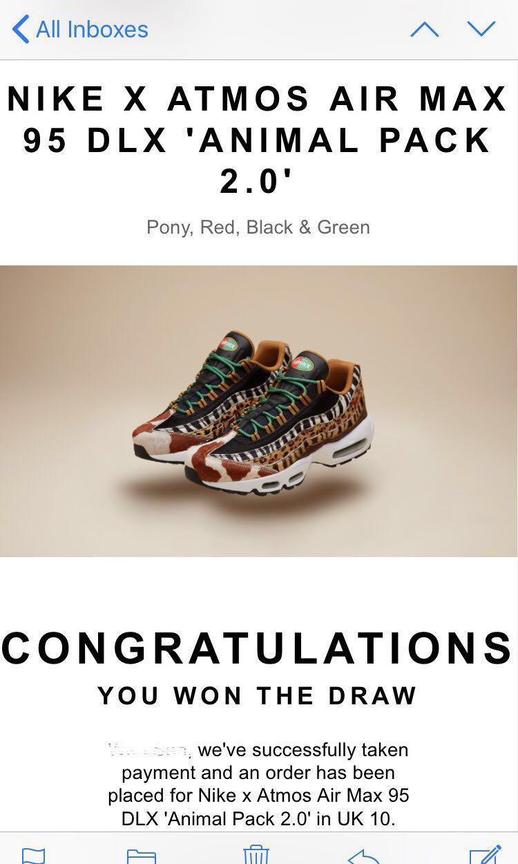 Nike x ATMOS Air Max 95 DLX Animal Pack 2.0 Men s Fashion Footwear Sneakers on Carousell