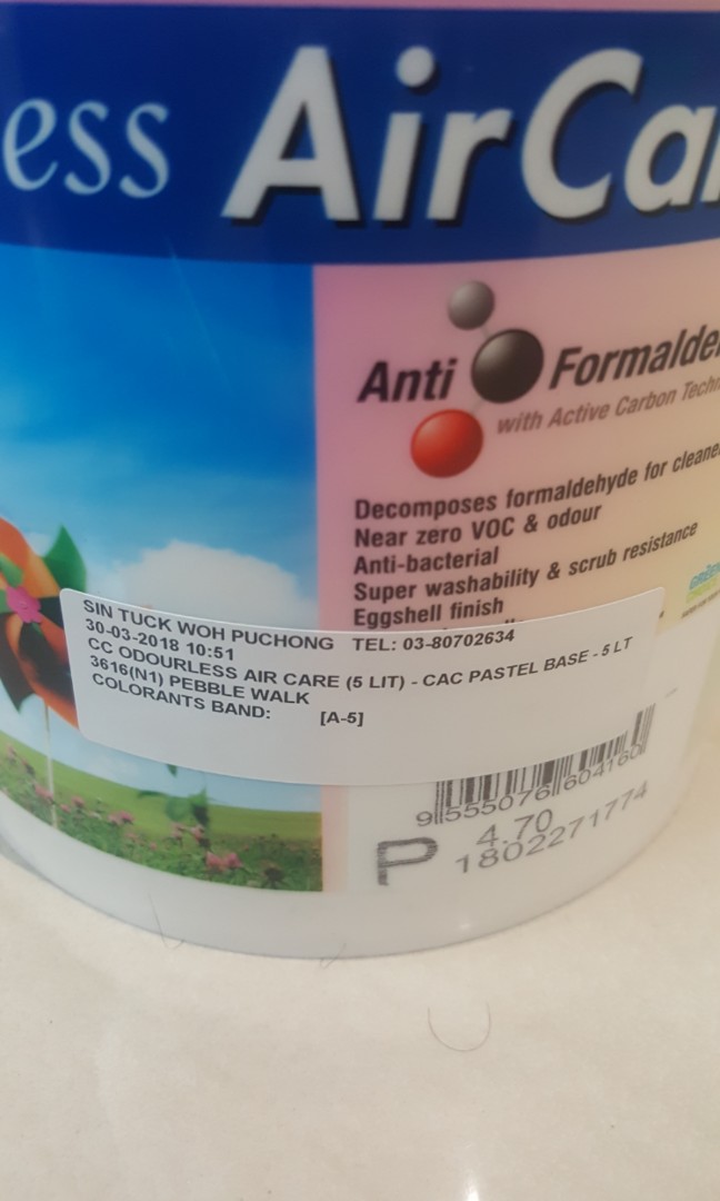 Nippon Paint Odourless AirCare PUCHONG, Everything Else on Carousell