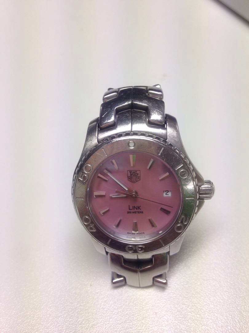 Preloved Tag Heuer Women s WJ 1315 Link Quartz Pink Mother of
