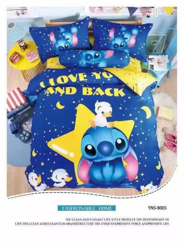 Promo Lilo And Stitch Fitted Sheet Set Furniture Home Decor On