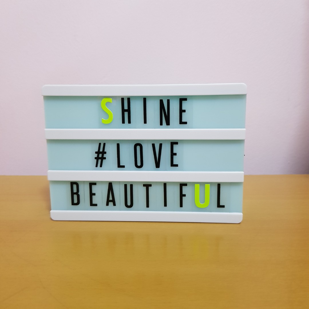 Small typo light box, Furniture & Home Living, Home Decor, Other Home