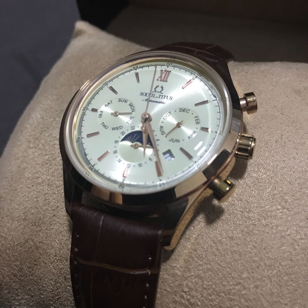 Solvil et titus hotsell moonphase automatic men's watch