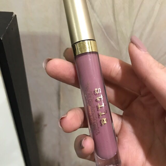 Stila liquid matte lipstick (Category: Makeup) located in Quezon City. Submitted by caryscornermnl (Listing ID 162522551, Image 1). Description: Used 40-50% Shade: Baci.