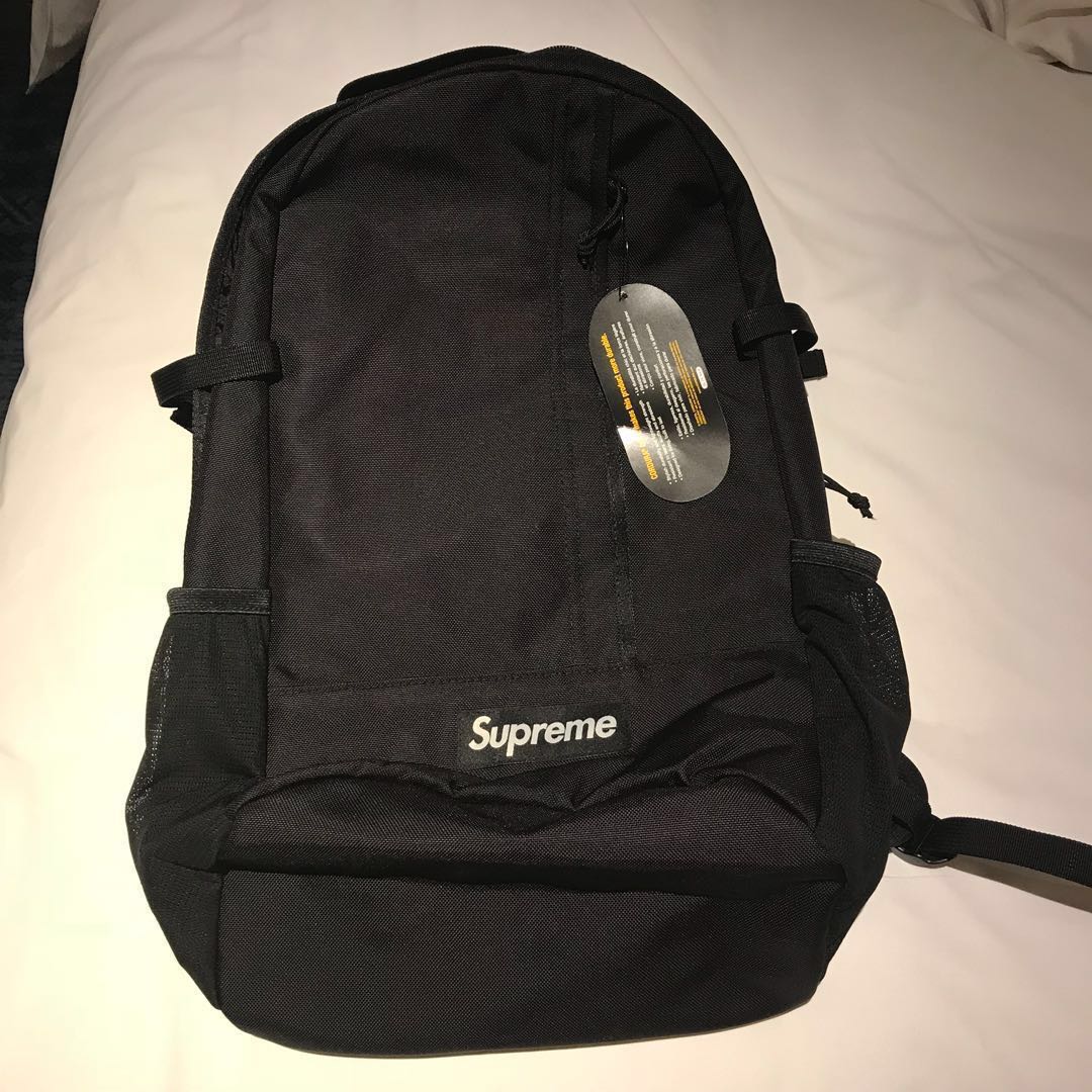 Supreme ss18 deals backpack black