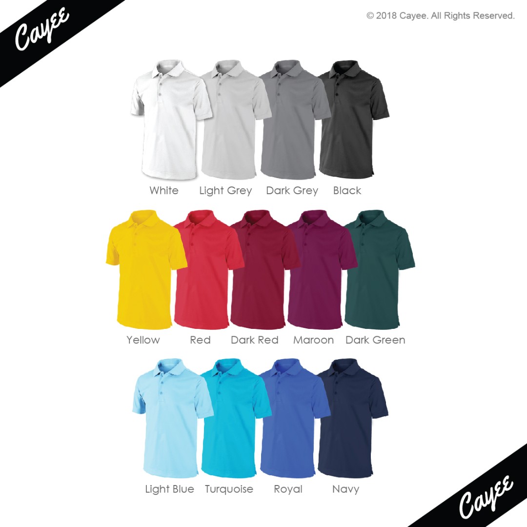 Unisex Dri Fit Interlock Polo Shirt / Tee/ Top/ Plain, Men's Fashion ...