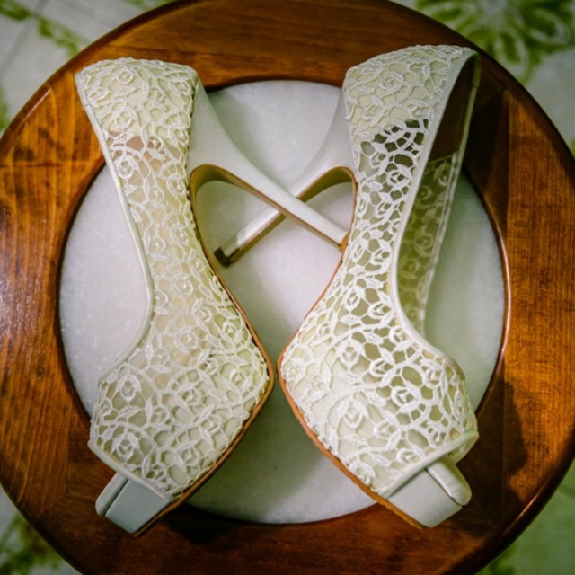 Wedding Heels lace wedding shoes 5 inch platform