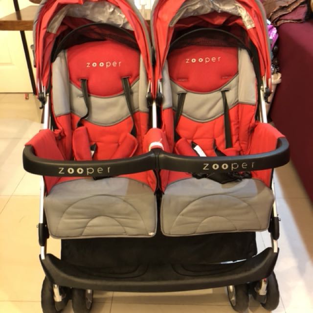 Zooper double store stroller