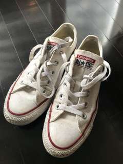 White Converse Size 5