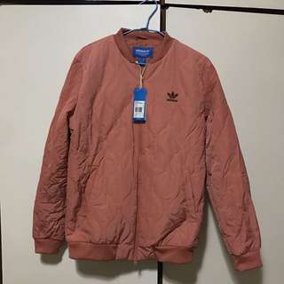 adidas 乾燥玫瑰色 棒球外套