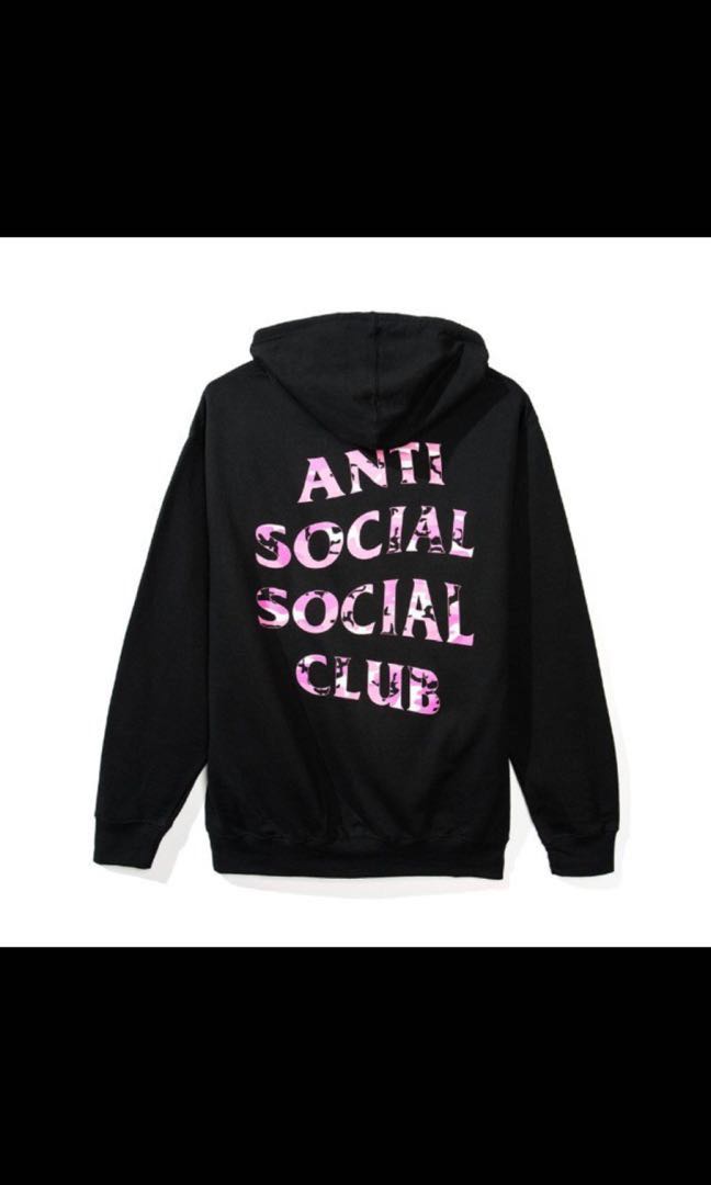 Assc pink camo hoodie top