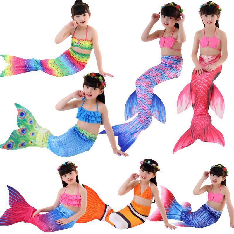 mermaid swimming costume kids