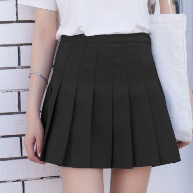 Black tennis new arrivals skirt korean