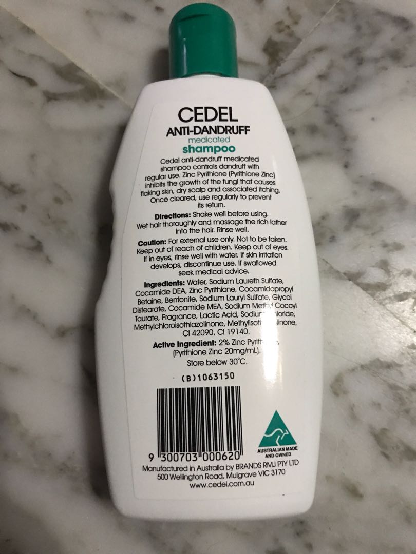 Brand New Cedel AntiDandruff Medicated Shampoo, Beauty & Personal Care