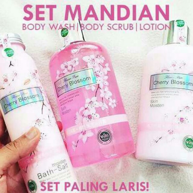 Cherry Blossom 3 In 1 Health Beauty Skin Bath Body On Carousell