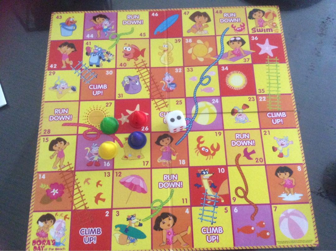Dora snakes and ladders, Hobbies & Toys, Toys & Games on Carousell