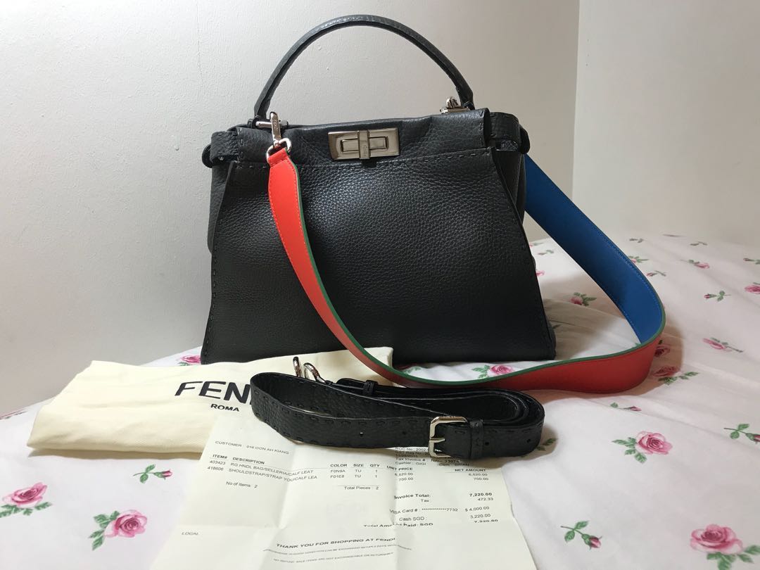 fendi peekaboo with strap