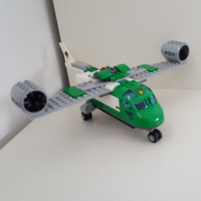 Green lego cargo plane shop