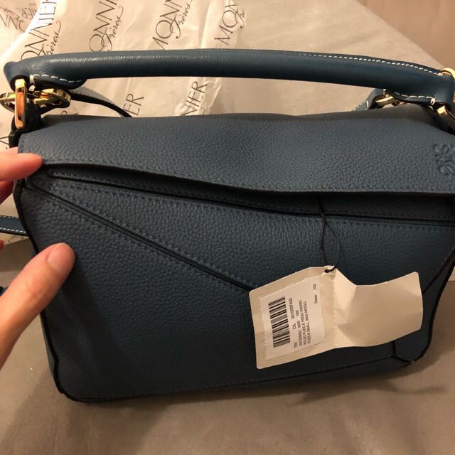 Loewe puzzle bag small indigo Carousell