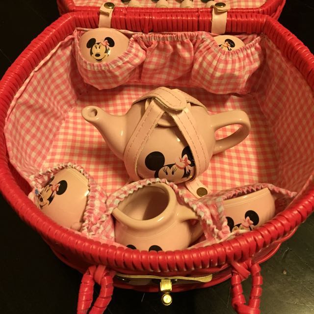 minnie mouse porcelain tea set