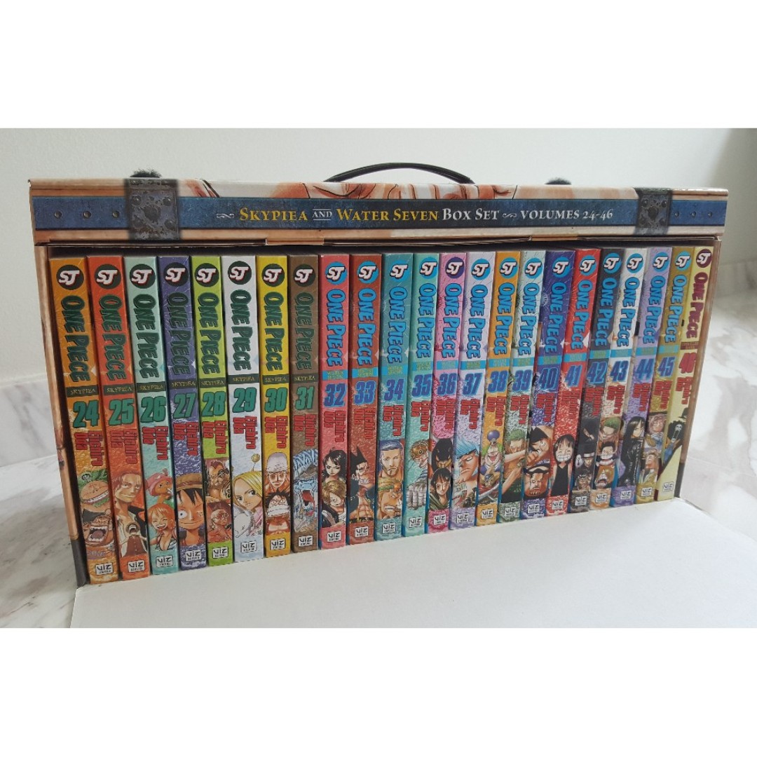 One Piece Manga Comics Box Set 2 Skypiea And Water Seven Vol 24 46 Hobbies Toys Books Magazines Comics Manga On Carousell