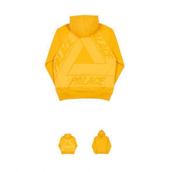 palace hoodie yellow