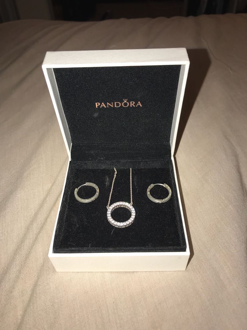 Pandora chain and earring set clearance