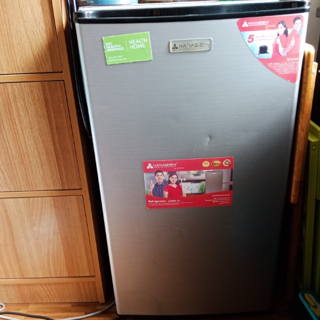 Personal Refrigirator Hanabishi 3 3 Cubic Feet Home Furniture Home Appliances Refrigerators And Freezers On Carousell